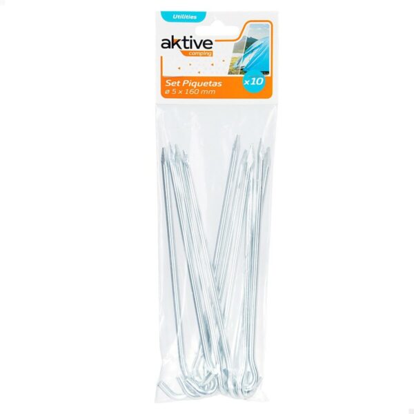 Camping peg Aktive (24 Units) 10 Pieces 160 mm Ø 5 mm - Image 5