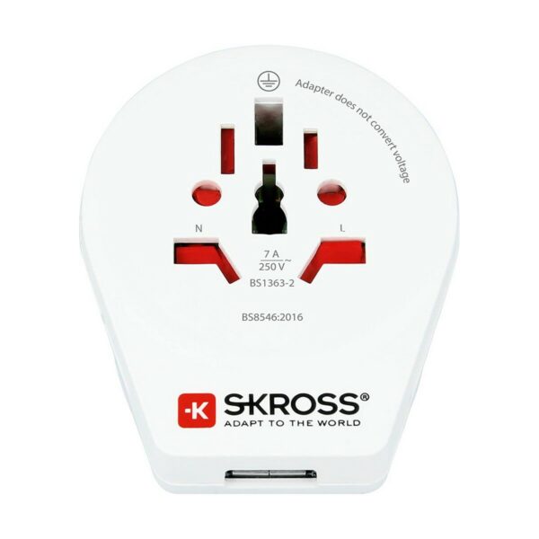 Current Adaptor Skross 1500267 United Kingdom International 1 x USB - Image 3