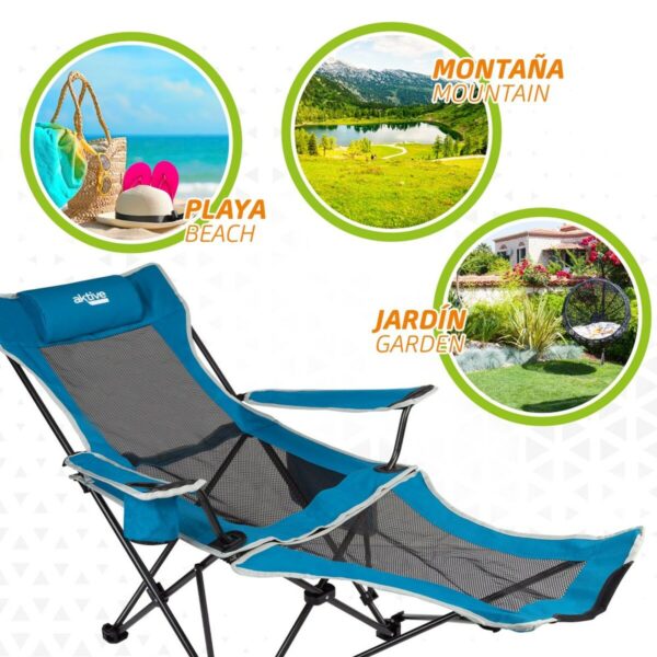 Hammock Chair Aktive Blue 152 x 75 x 54 cm - Image 2