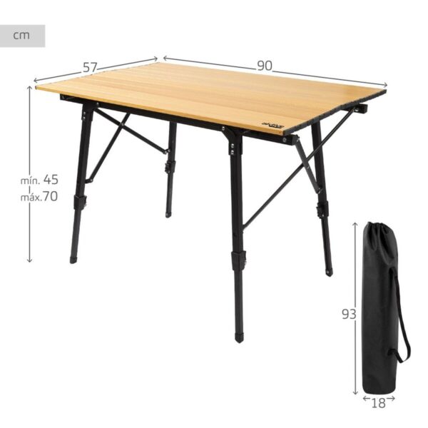 Folding Table Aktive Glamping Sabana Aluminium Soil 90 x 70 x 57 cm - Image 7
