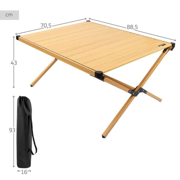 Folding Table Aktive Glamping Sabana Aluminium Soil 88,5 x 43 x 70,5 cm - Image 7