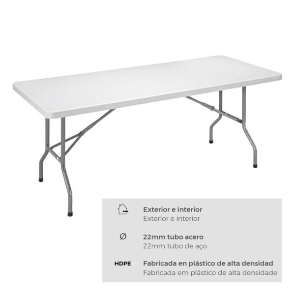 Folding Table EDM White - Image 3