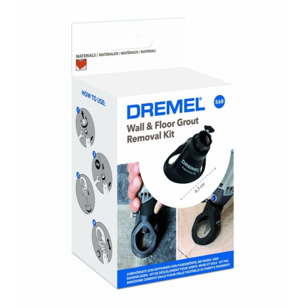Grout removal kit for walls and floors Dremel 568 - Image 2