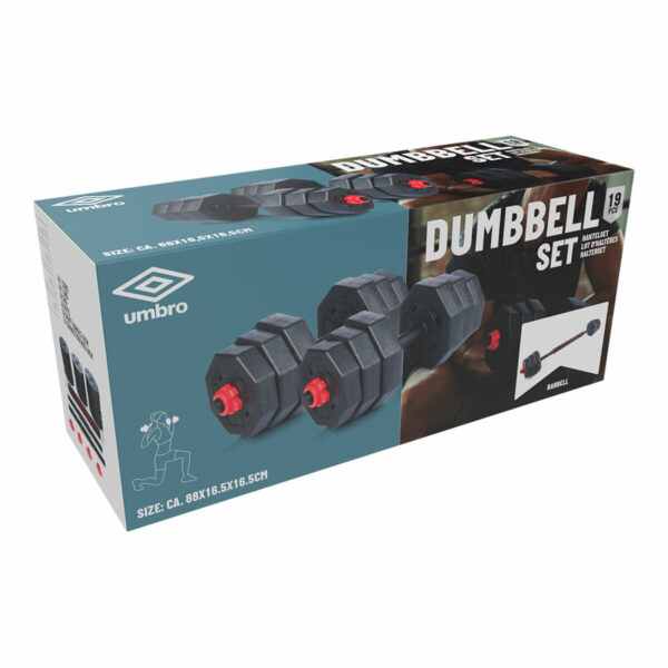 Dumbbells Umbro Extendable Complete kit 19 pcs - Image 2