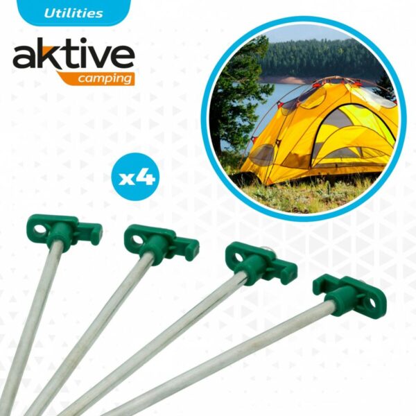 Camping peg Aktive 25 cm 4 Pieces Ø 8 mm (24 Units) - Image 5