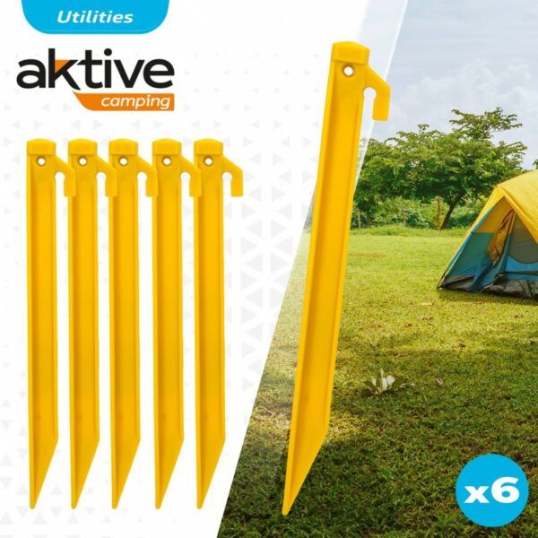 Camping peg Aktive 6 Pieces (24 Units) - Image 3