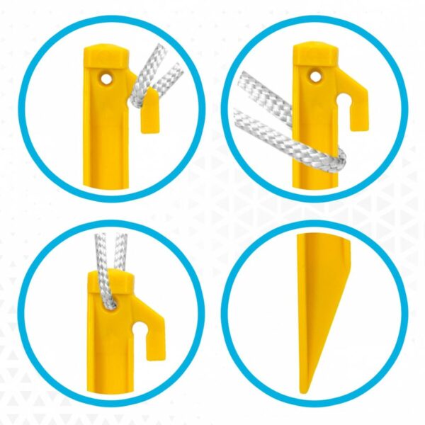 Camping peg Aktive 6 Pieces (24 Units) - Image 4