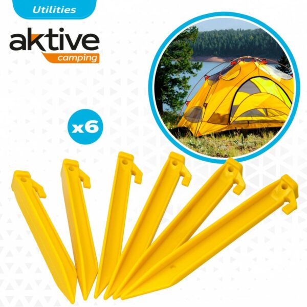 Camping peg Aktive 6 Pieces (24 Units) - Image 5