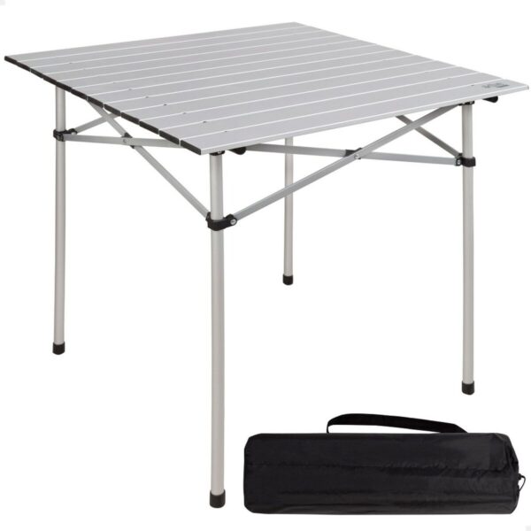 Folding Table Aktive Silver Aluminium 70 x 70 x 70 cm (4 Units) - Image 2