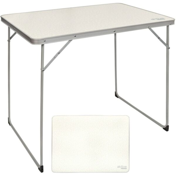 Folding Table Aktive White 80 x 70 x 60 cm (4 Units) - Image 2