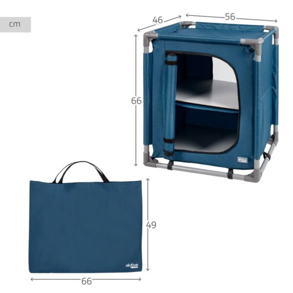 Camping wardrobe Aktive Blue Foldable 56 x 66 x 46 cm 2 Units - Image 5