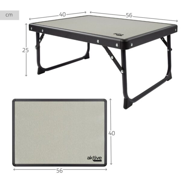 Folding Table Aktive Camping Grey 56 x 25 x 40 cm (2 Units) - Image 5