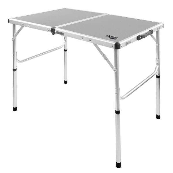 Folding Table Aktive Camping Grey 90 x 70 x 60 cm (2 Units) - Image 2