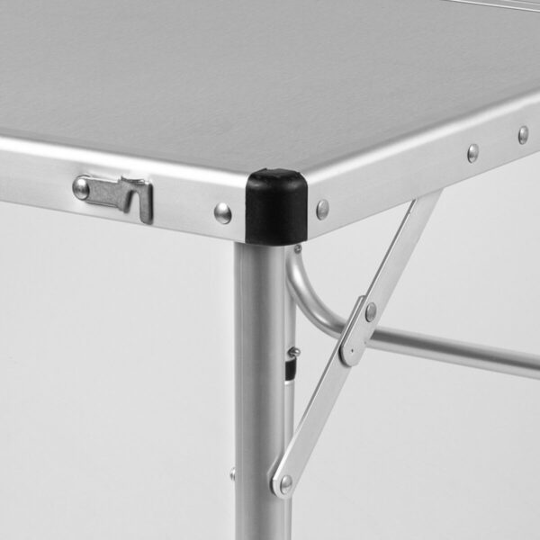 Folding Table Aktive Camping Grey 90 x 70 x 60 cm (2 Units) - Image 4