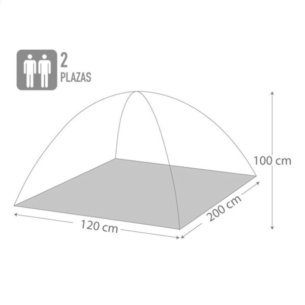 Tent Aktive 2 persons 120 x 100 x 200 cm (6 Units) - Image 4
