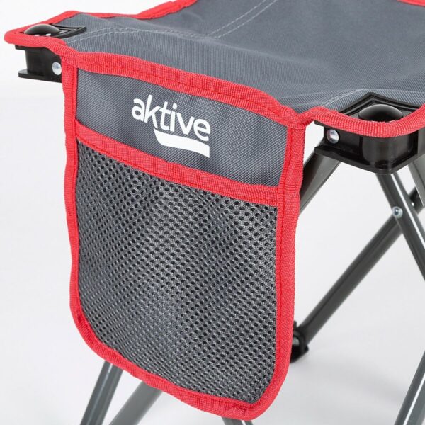 Stool Aktive Foldable Camping Grey 30 x 32 x 30 cm (4 Units) - Image 5